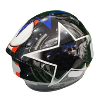 Capacete Ebf Xtroy FF 526 COSMIC Branco - Foto 3