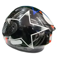 Capacete Ebf Xtroy FF 526 COSMIC Branco - Foto 4