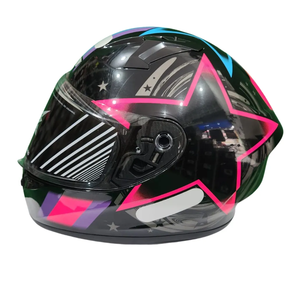 Capacete Ebf Xtroy FF 526 COSMIC Rosa