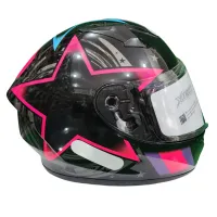 Capacete Ebf Xtroy FF 526 COSMIC Rosa - Foto 2