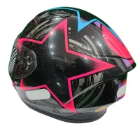 Capacete Ebf Xtroy FF 526 COSMIC Rosa - Foto 3