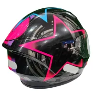 Capacete Ebf Xtroy FF 526 COSMIC Rosa - Foto 4