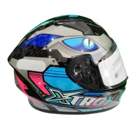 Capacete Ebf Xtroy FF 526 THANOS Preto /Azul / Rosa - Foto 2