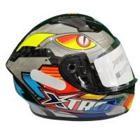 Capacete Ebf Xtroy FF 526 THANOS Preto /Vermelho / Amarelo - Foto 2