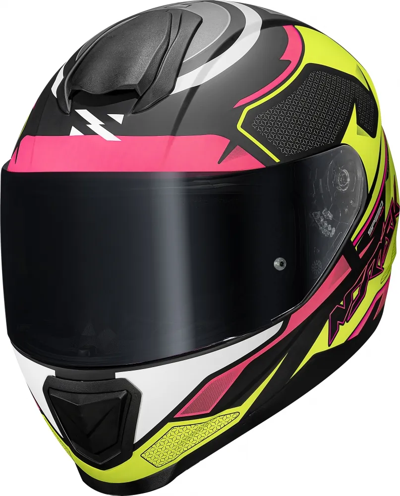 CAPACETE NORISK RAZOR SPEEDMAX  Amarelo / Rosa Imagem