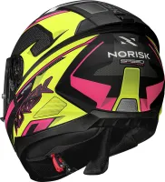 CAPACETE NORISK RAZOR SPEEDMAX  Amarelo / Rosa - Foto 9