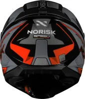 CAPACETE NORISK RAZOR SPEEDMAX  Cinza / Vermelho - Foto 3