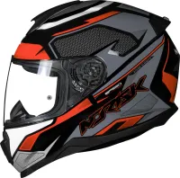 CAPACETE NORISK RAZOR SPEEDMAX  Cinza / Vermelho - Foto 4