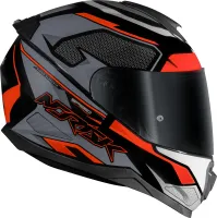 CAPACETE NORISK RAZOR SPEEDMAX  Cinza / Vermelho - Foto 6