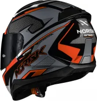 CAPACETE NORISK RAZOR SPEEDMAX  Cinza / Vermelho - Foto 8