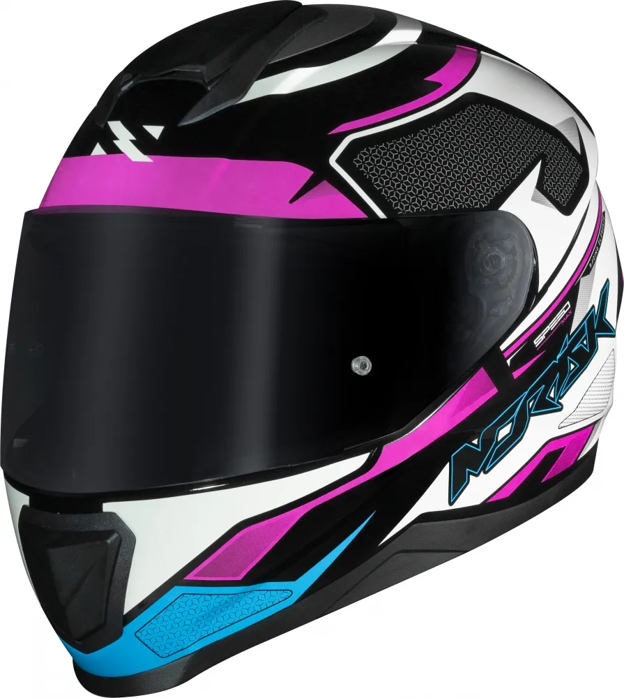 CAPACETE NORISK RAZOR SPEEDMAX  Azul / Rosa / Branco