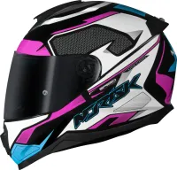 CAPACETE NORISK RAZOR SPEEDMAX  Azul / Rosa / Branco - Foto 3