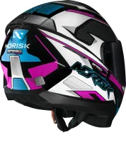 CAPACETE NORISK RAZOR SPEEDMAX  Azul / Rosa / Branco - Foto 9