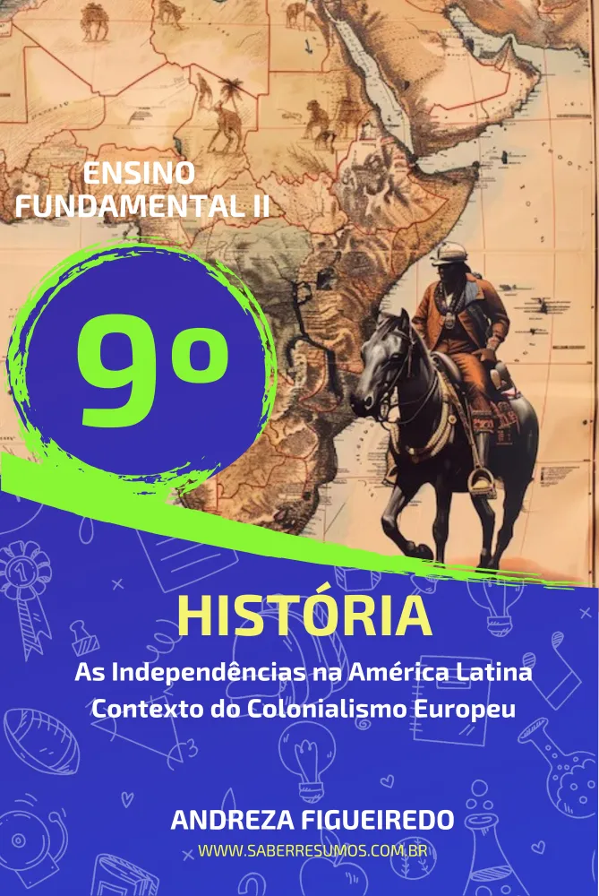 675 - História - As Independências na América Latina - Contexto do Colonialismo Europeu - 9º ano - PDF com 10 páginas