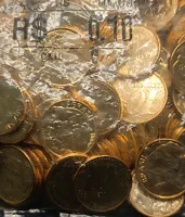 10 Moedas 10 Centavos 2014 - Flor de Cunho - Foto 3