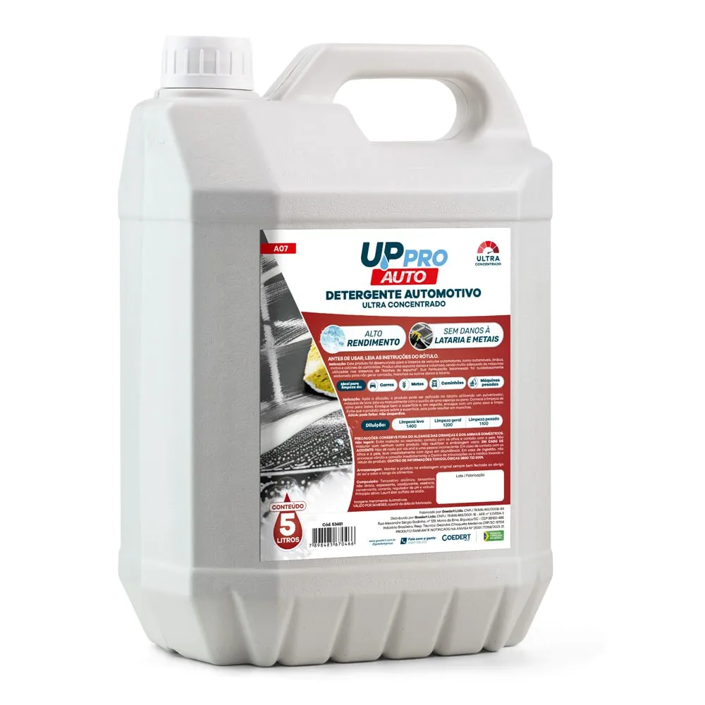 Detergente automotivo 5l (ultra concentrado) A07 – UPPRO Imagem