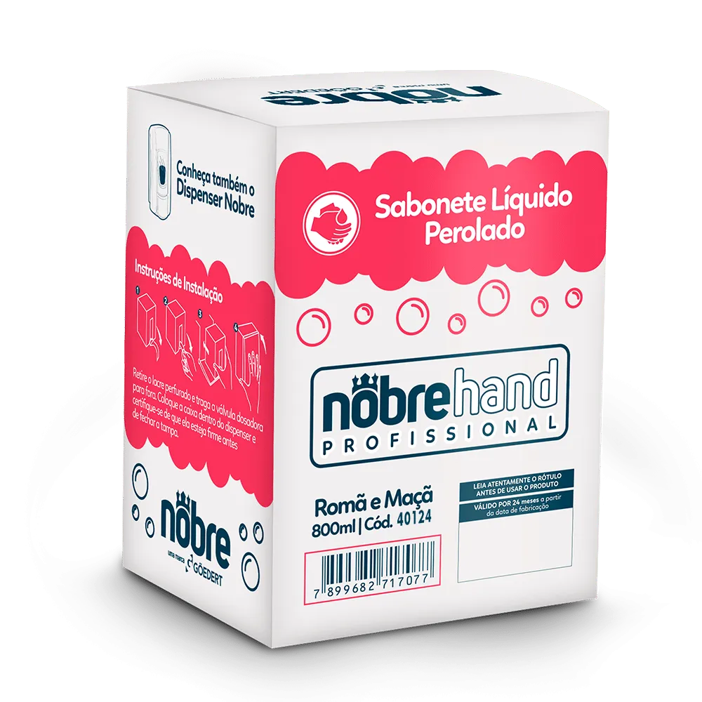 Sabonete Líquido – Romã e Maçã – Refil Bag 800ml – Nobre Hand
