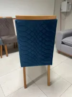 Kit 2 Cadeiras Hamburgo Mel/Azul – ART ASSENTOS - Foto 2