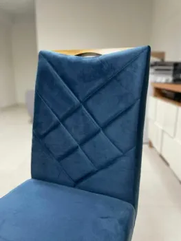 Kit 2 Cadeiras Malu Nature Azul – CLEFATOS DECOR - Foto 2