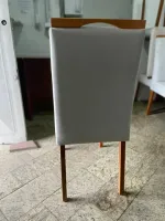 Kit 2 Cadeiras Nicole Mel/Veludo Bege – OURO DECOR - Foto 3