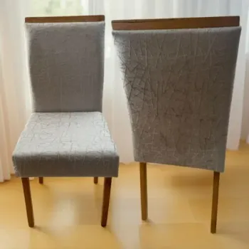 Kit 2 Cadeiras Samantha 05 Imbuia Mel/Veludo Prata 1013 – CARVALHO DECOR