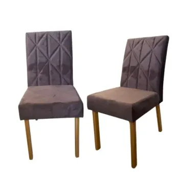 Kit 2 Cadeiras Aurora Marrom – HR MOVELARIA - Foto 2