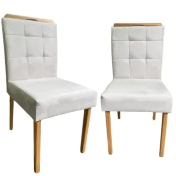 Kit 2 Cadeiras Camila Mel Bege – AK DECOR