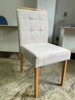 Kit 2 Cadeiras Camila Mel Bege – AK DECOR - Foto 2