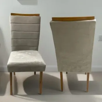 Kit 2 Cadeiras Júlia/Ase Mel Bege – CHF