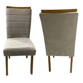 Kit 2 Cadeiras Júlia/Ase Mel Bege – CHF - Foto 2