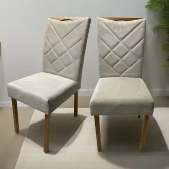 Kit 2 Cadeiras Malu Nature Bege – CLEFATOS DECOR