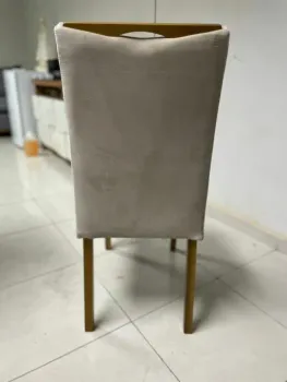 Kit 2 Cadeiras Malu Nature Bege – CLEFATOS DECOR - Foto 2