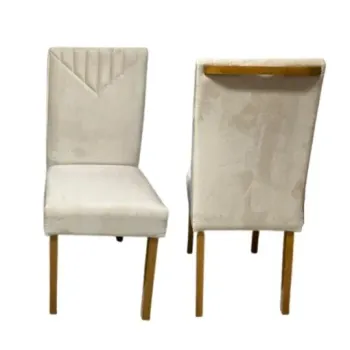 Kit 2 Cadeiras Siena Mel Naturale Bege – CLEFATOS DECOR