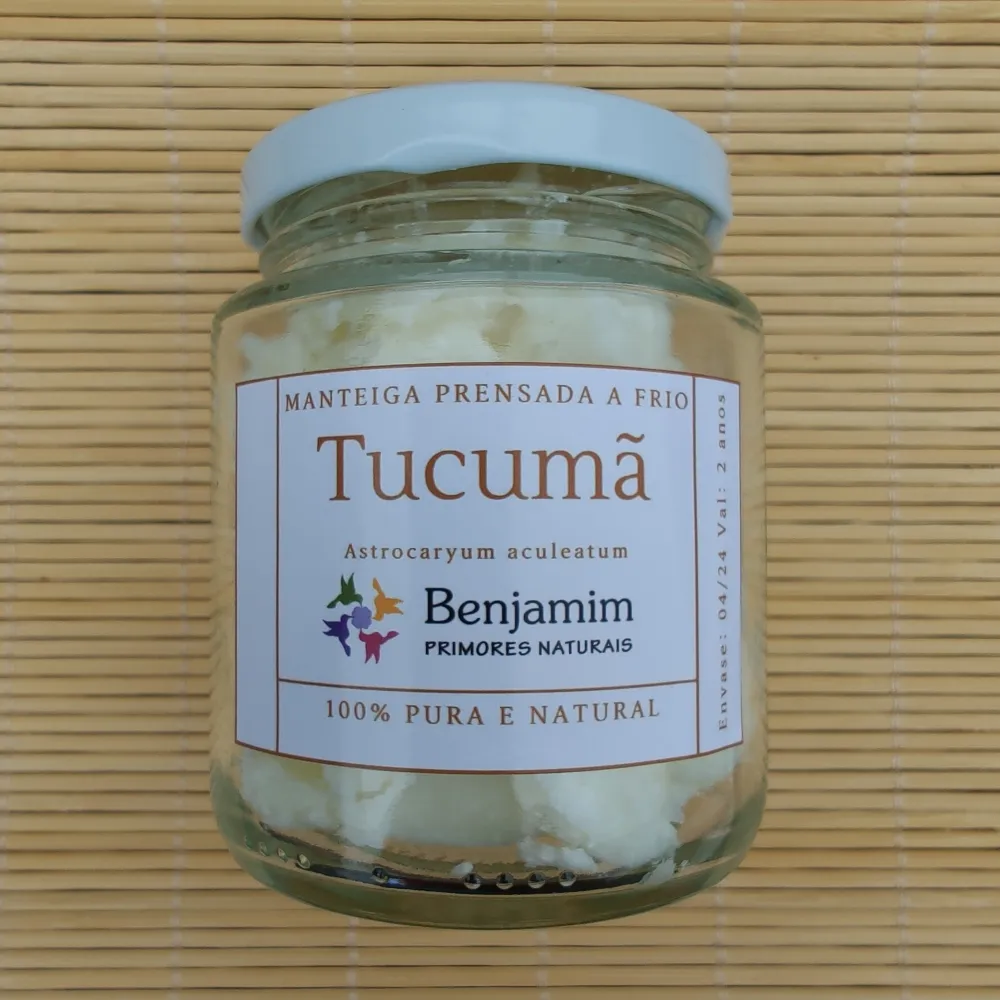 Manteiga de TUCUMÃ ORGÂNICA - prensada a frio 