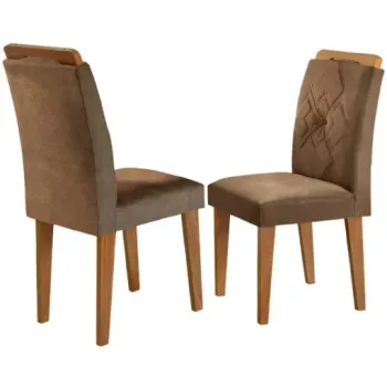 Kit 2 Cadeiras Dubai Imbuia/Animale Chocolate – RUFATO