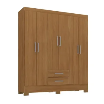 Roupeiro Natal 6 Portas 2 Gavetas Larg. 1.35m (GR6223) Cinamomo