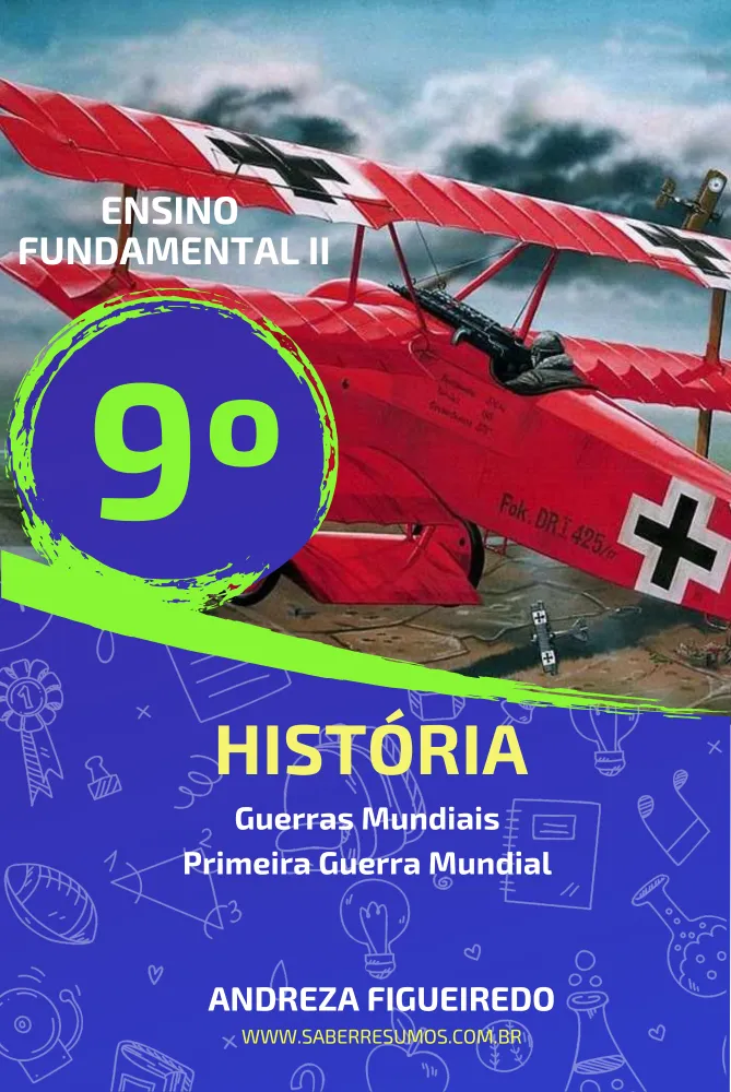 679- História - Guerras Mundiais - Primeira Guerra Mundial - 9º ano - PDF com 19 páginas Imagem