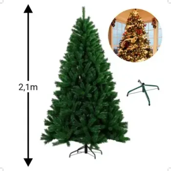 Árvore Natal Pinheiro Gigante Verde 2,10m