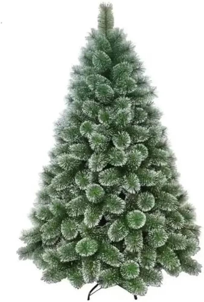 Árvore Pinheiro De Natal Luxo Verde Nevada 180cm Imagem