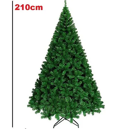 Árvore De Natal 2,10m 566 Galhos Imagem