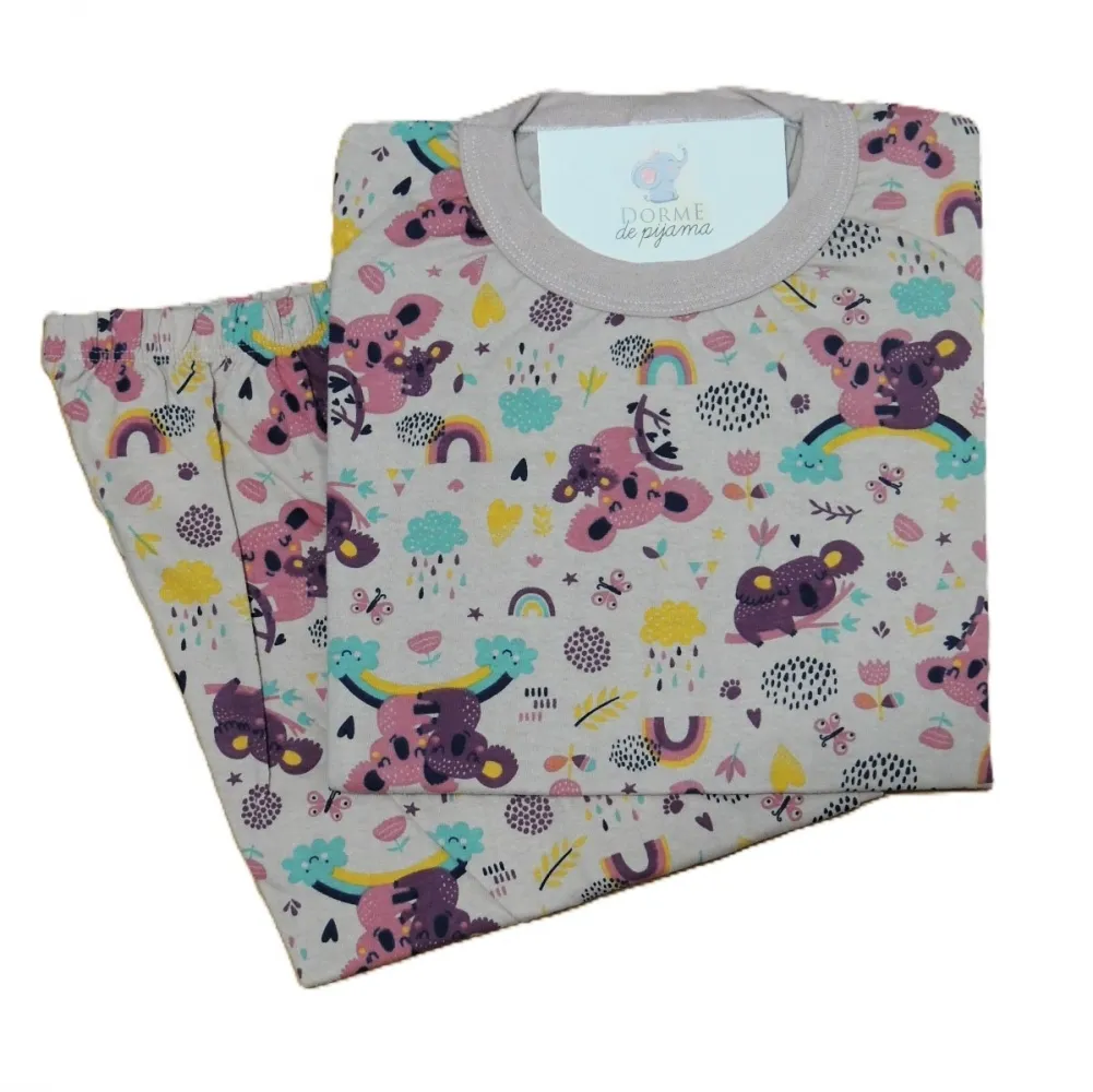 Pijama Infantil Feminino Tamanho 6 Curto  