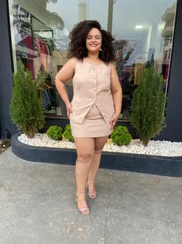 Short saia alfaiataria 