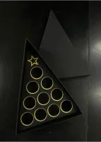 Cx. 10 bombons Triângulo - C/ Berço - Tampa e Fundo Cartonagem - Foto 4