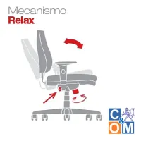 Poltrona Presidente Plus Size 185kg Mecanismo Relax com Braços Fixos Operativa  - Foto 9