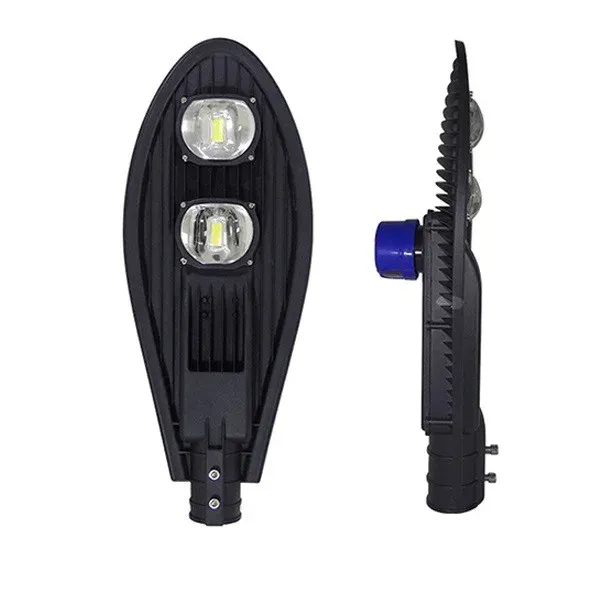Luminaria Publica Led cob 100w com base e rele Bivolt concha