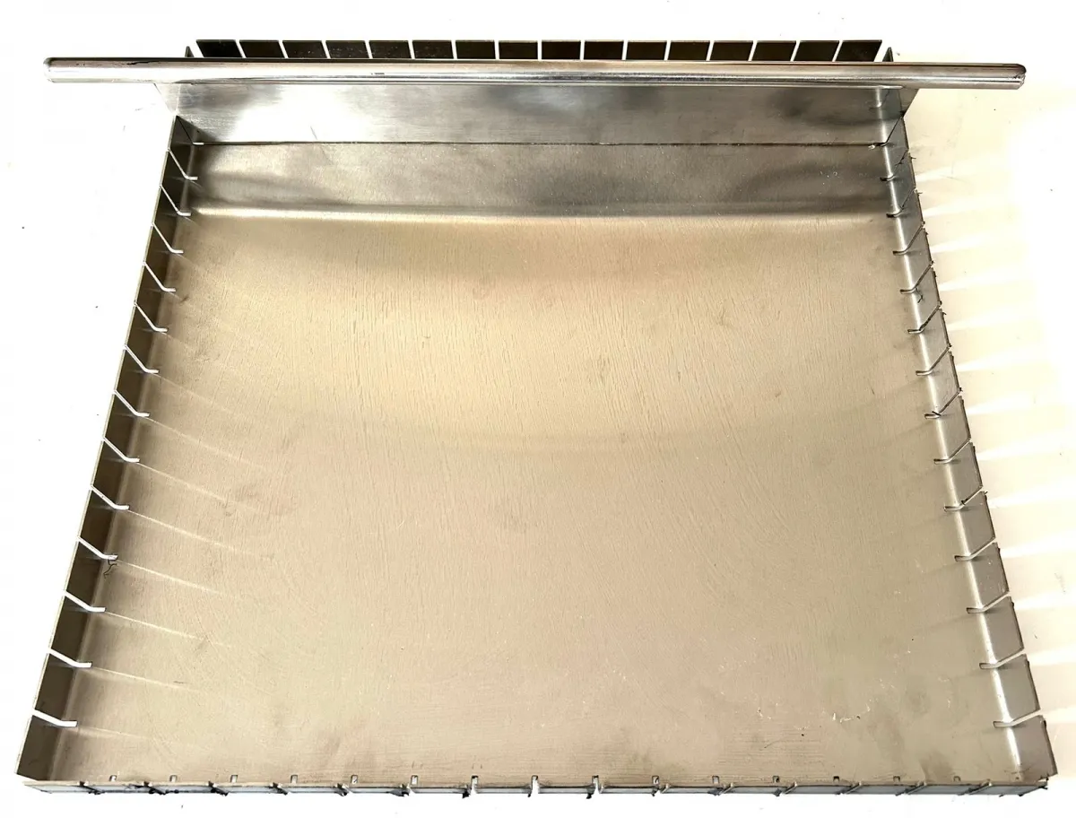 BID2525/256 - Cortador de Barrinhas Bandeja Dentada + Lâmina  p/ tapioca, chocolate, brownie, barrinhas de cereais...   