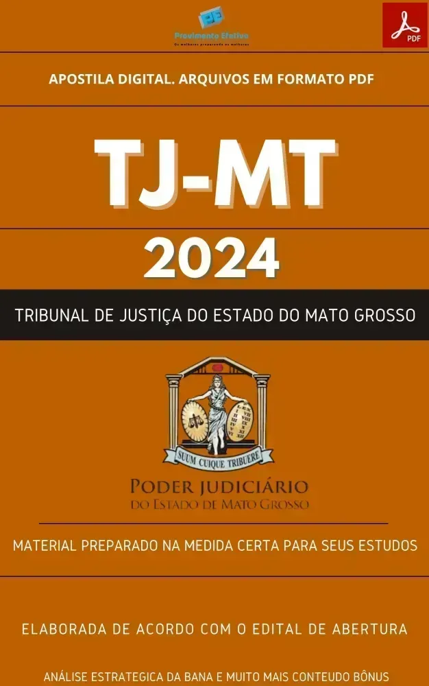 Apostila TJ MT Analista Judiciário OFICIAL DE JUSTIÇA  2024