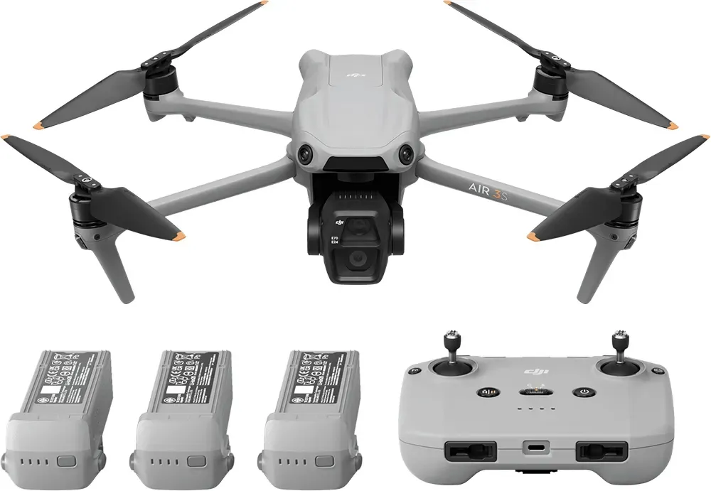DJI055 - Drone DJI Air 3S Fly More Combo (Sem tela)