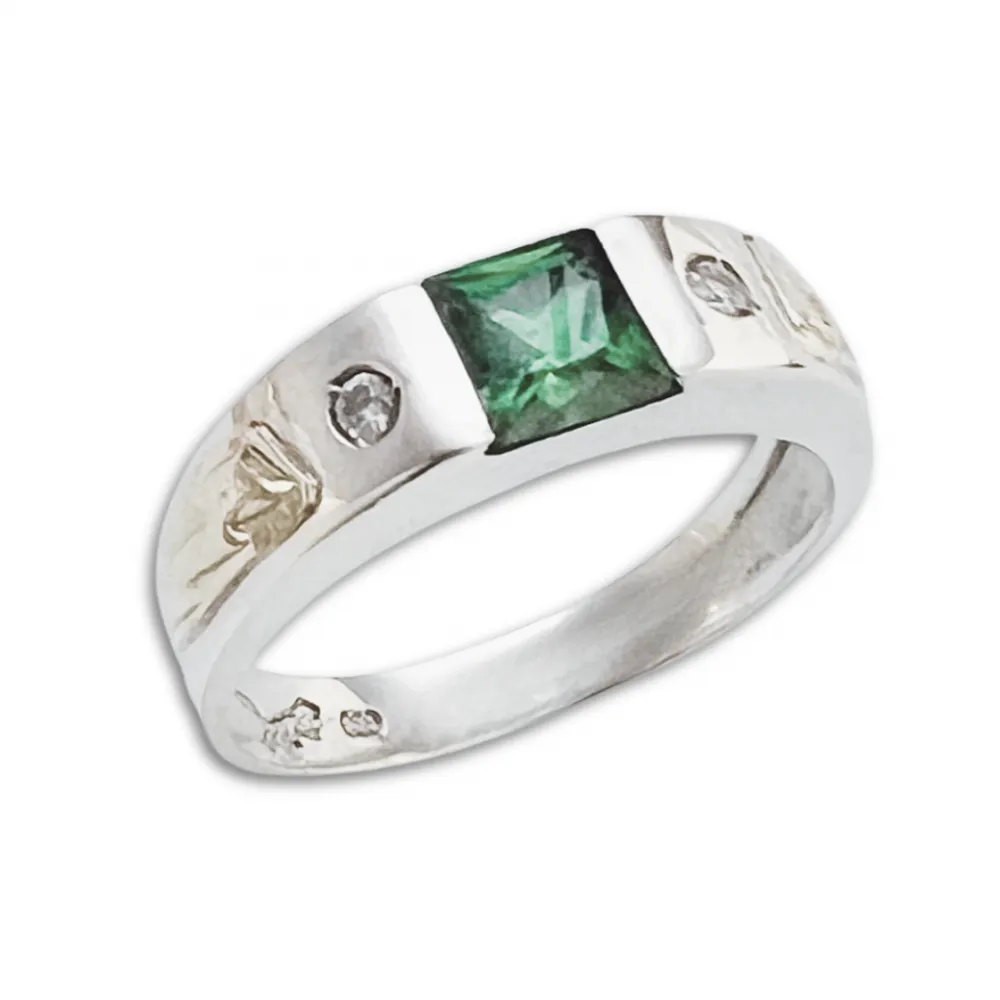  Anel de formatura prata 950 - AN065