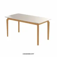Mesa Alegra 120 Cinamono/Off White – JCM MOVELARIA - Foto 3